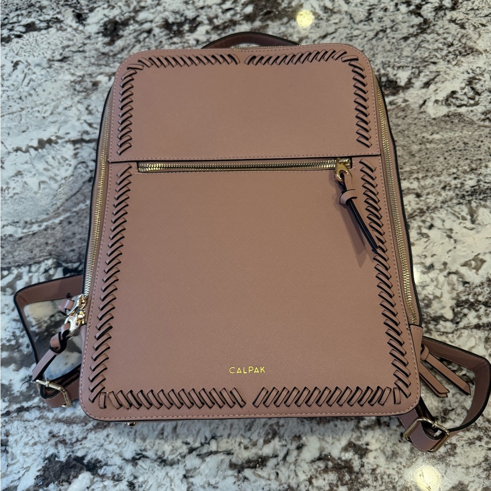 Calpak Kaya 15 inch Laptop Backpack (Pinkie Brown Color)
